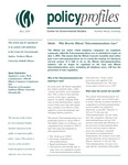 Policy Profiles Vol. 1 No. 4 May 2001
