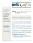 Policy Profiles Vol. 11 No. 2 May 2012 by Northern Illinois University Center for Government Studies and Roger K. Dahlstrom
