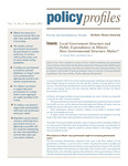 Policy Profiles Vol. 11 No. 3 November 2012 by Northern Illinois University Center for Government Studies, Norman Walzer, and Bethany Burns