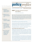 Policy Profiles Vol. 11 No. 4 December 2012