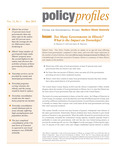 Policy Profiles Vol. 13 No. 1  May 2014