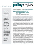 Policy Profiles Vol. 17 No. 1 June 2017