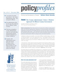 Policy Profiles Vol. 6 No. 3 December 2006 by Northern Illinois University Center for Government Studies, James M. Banovetz, and Dawn S. Peters
