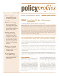 Policy Profiles Vol. 7 No. 2 November 2007 by Northern Illinois University Center for Government Studies, James M. Banovetz, Norman J. Johnson, and Sylvester Murray