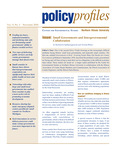 Policy Profiles Vol. 9 No. 3 November 2010 by Northern Illinois University Center for Government Studies, Tatchalerm Sudhipongpracha, and Norman Walzer