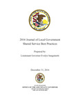 2016 Journal of Local Government Shared Service Best Practices by Evelyn Sanguinetti