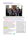 CSEAS Weekly Bulletin (April 1, 2013)