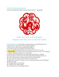 CSEAS Weekly Bulletin (January 23, 2012)