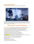 CSEAS Weekly Bulletin (March 26, 2012)