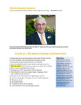CSEAS Weekly Bulletin (November 12, 2012)