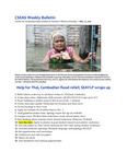 CSEAS Weekly Bulletin (November 21, 2011)