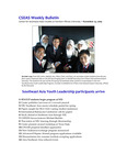 CSEAS Weekly Bulletin (November 23, 2009)