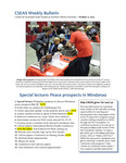 CSEAS Weekly Bulletin (October 21, 2013)
