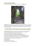 CSEAS Weekly Bulletin (October 29, 2012)