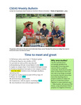 CSEAS Weekly Bulletin (September 1, 2014)