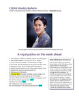 CSEAS Weekly Bulletin (September 16, 2013)